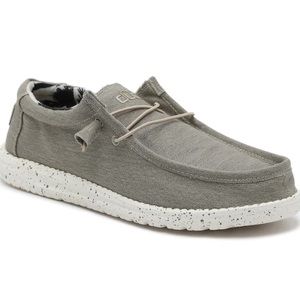 Hey Dude Wally’s-stone gray Mens 8 (ladies 10) Runs Small!!